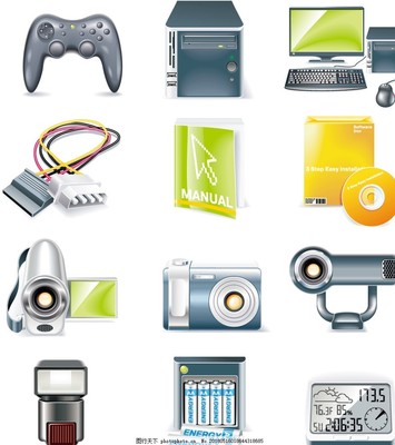 數碼周邊產品矢量素材EPS 創意設計與營銷利器